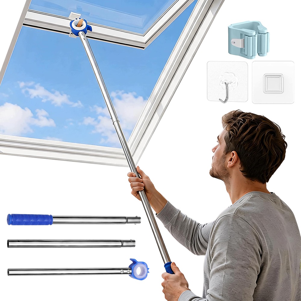 Prodlužovací kabel pro střešní okna Bedee 117 cm s háčkem na rolety a žaluzie