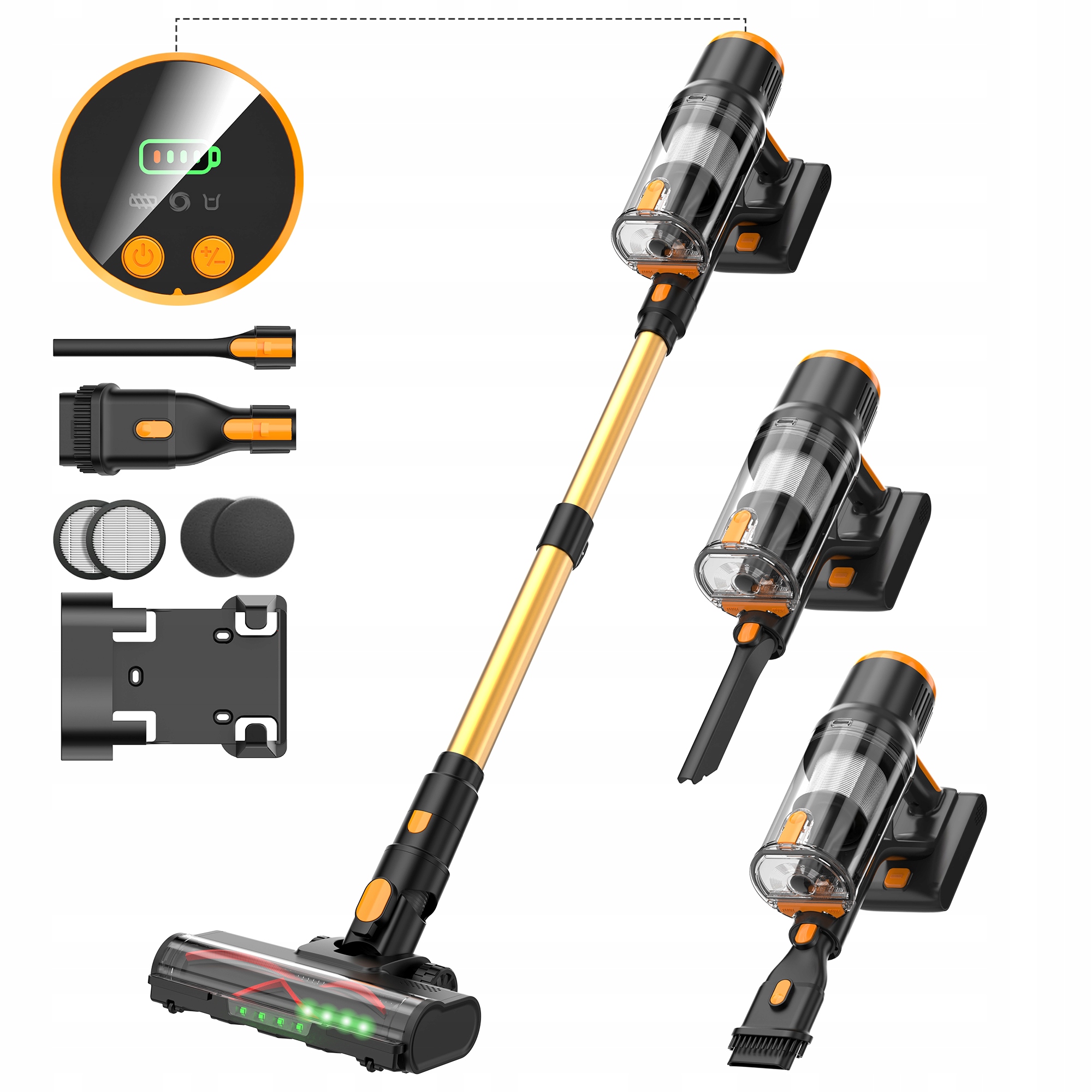 Mocny Odkurzacz Bezprzewodowy Pionowy Blossom DSV112A 550W 50000PA