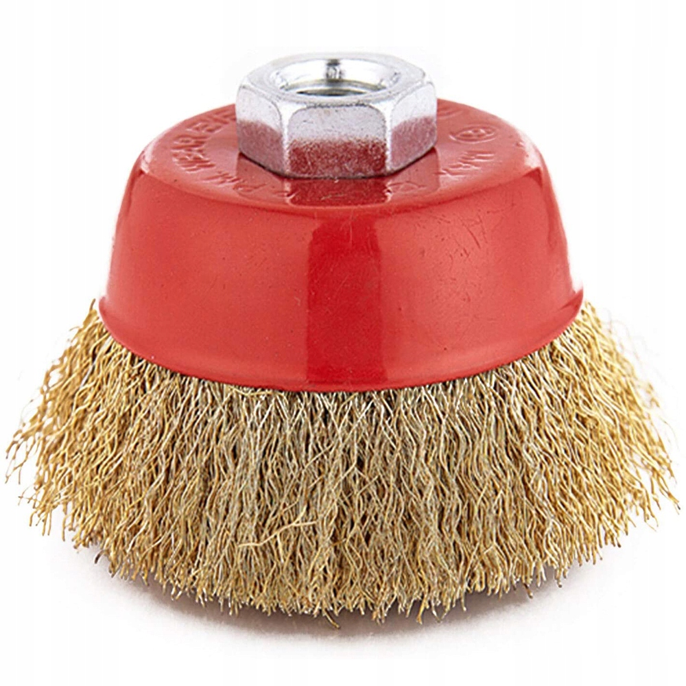 SZCZOTKA DRUCIANA DOCZOŁOWA DRUT MOSIĄDZ M14 75mm