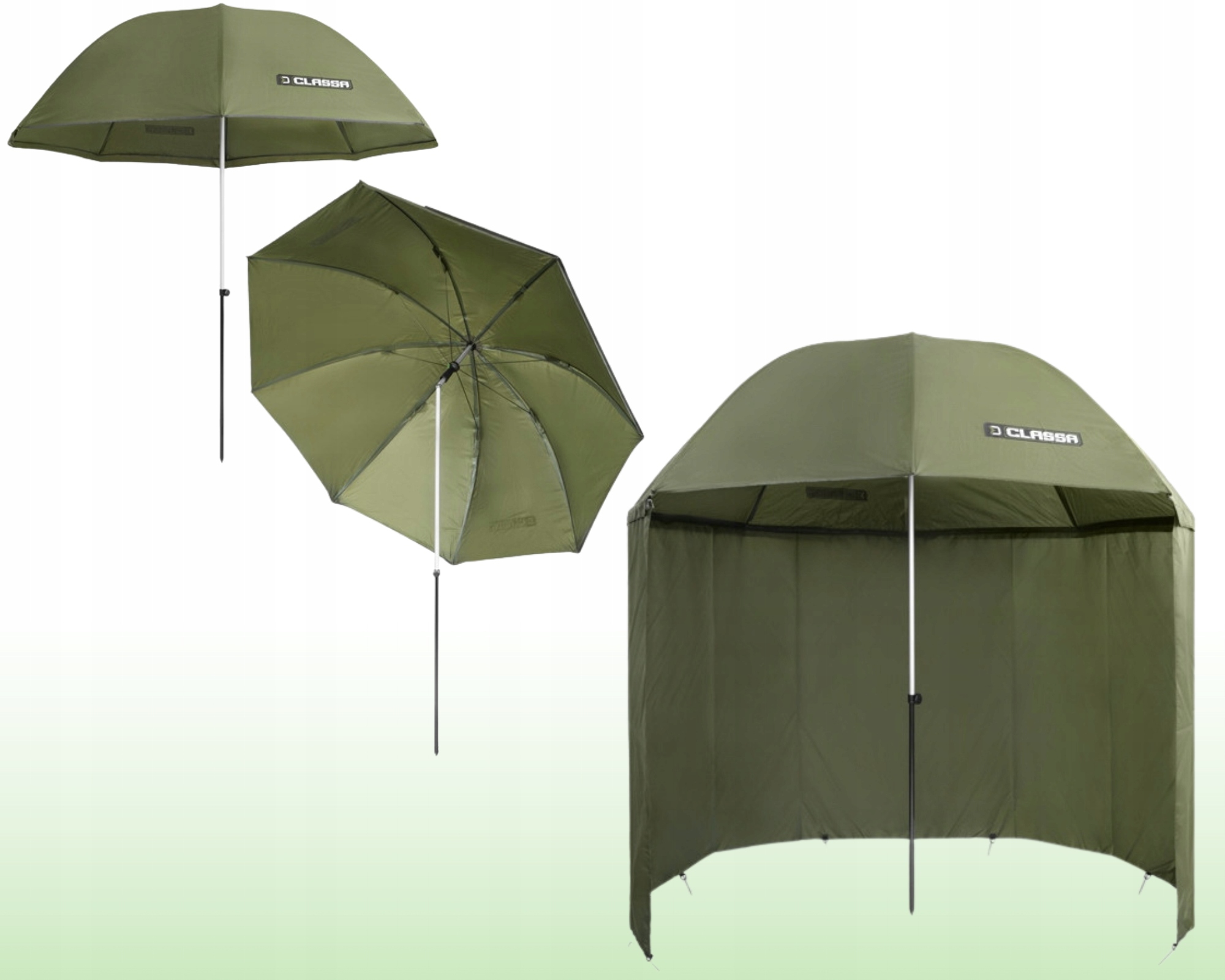 Deštník Delphin Classa s boční stěnou, podlepené švy