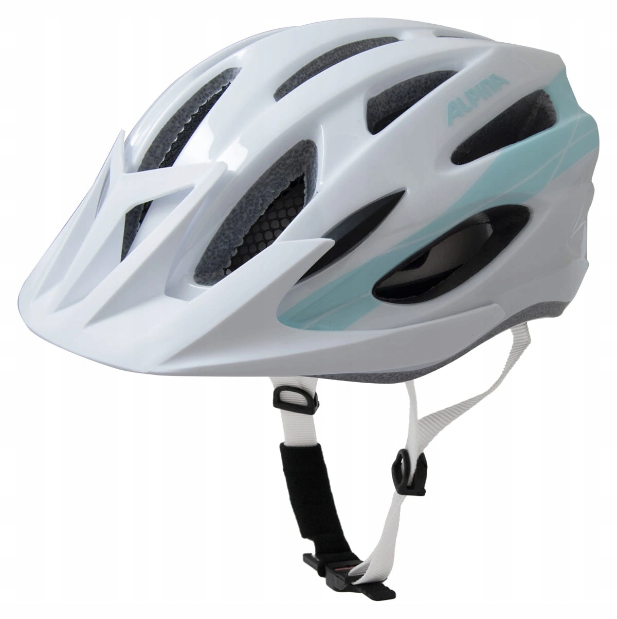 Kask rowerowy Alpina MTB17 white lightblue