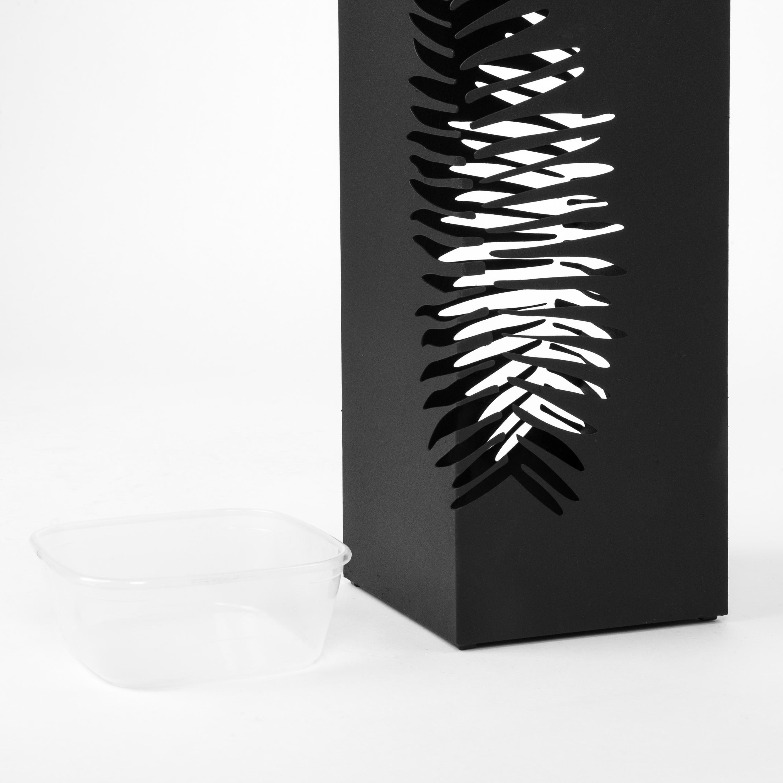 STOJAK NA PARASOLE PARASOLNIK Z OCIEKACZEM DO PRZEDPOKOJU LOFT STYLOWY Kolor czarny