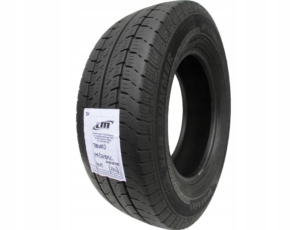1x Paxaro Van Summer 215/70 R15 C 109/107r 5,5 мм