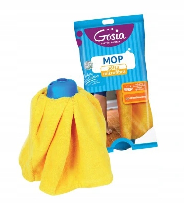 

Mop Gosia żółta mikrofibra z gąbką szorującą