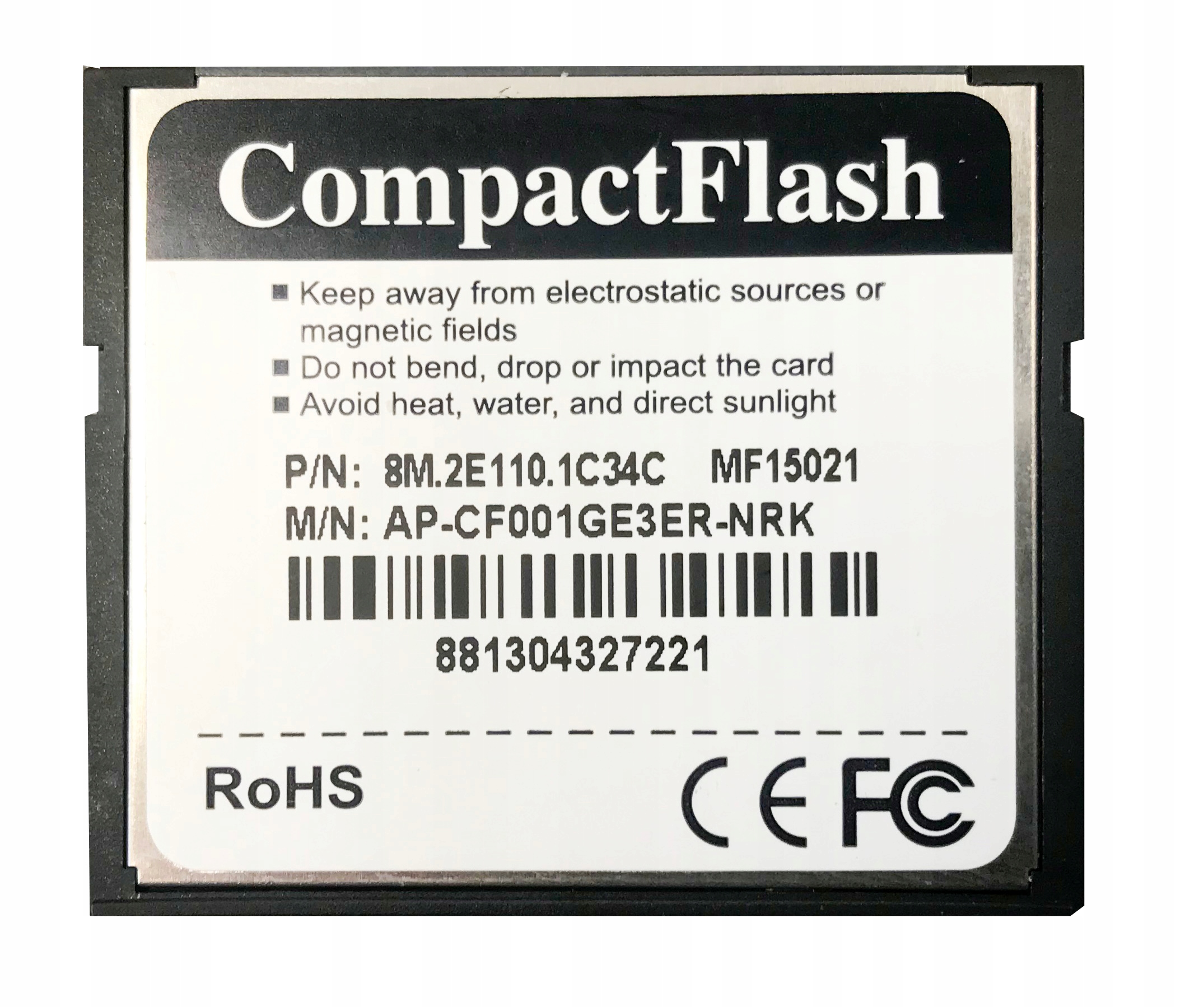 Karta pamięci Apacer CompactFlash 1GB INDUSTRIAL Stan opakowania zastępcze