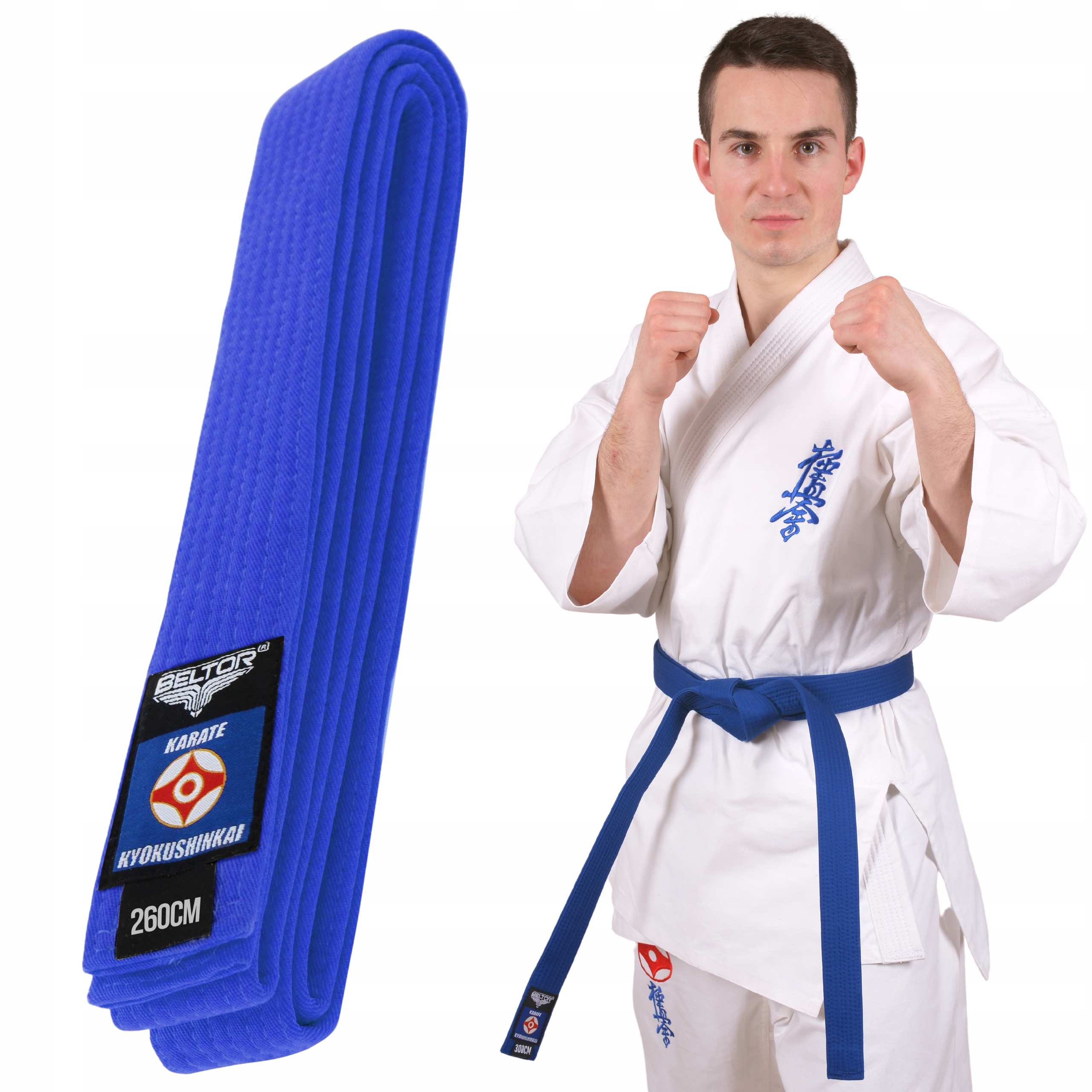 

Niebieski Pas Karate Kyokushinkai Beltor 260 cm