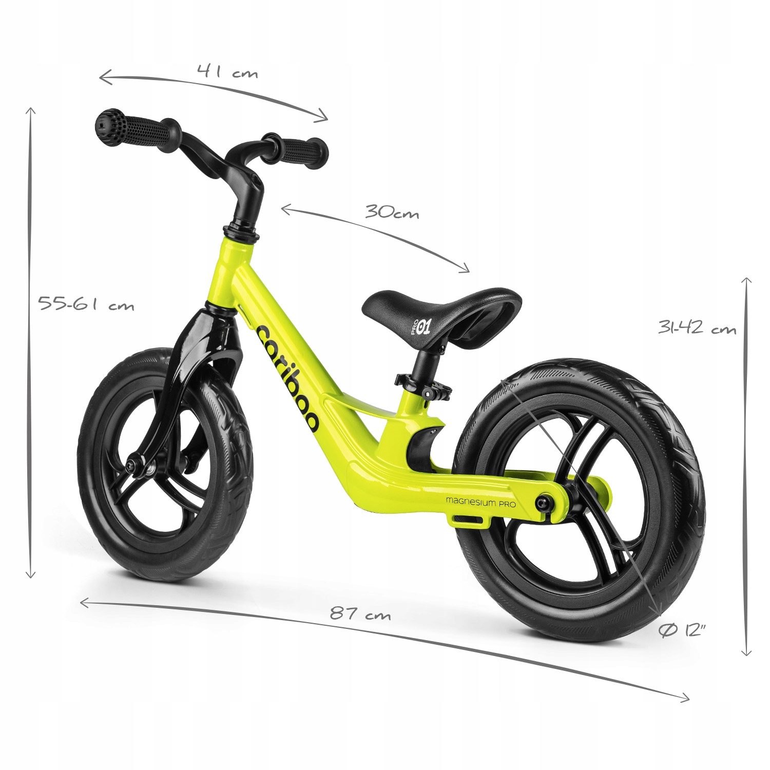 Rowerek biegowy CARIBOO Magnesium Pro Wiek dziecka 2 lata +