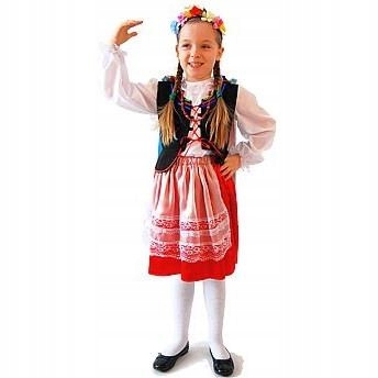 Strój Krakowianka 134/140 Ludowa Taniec Folklor