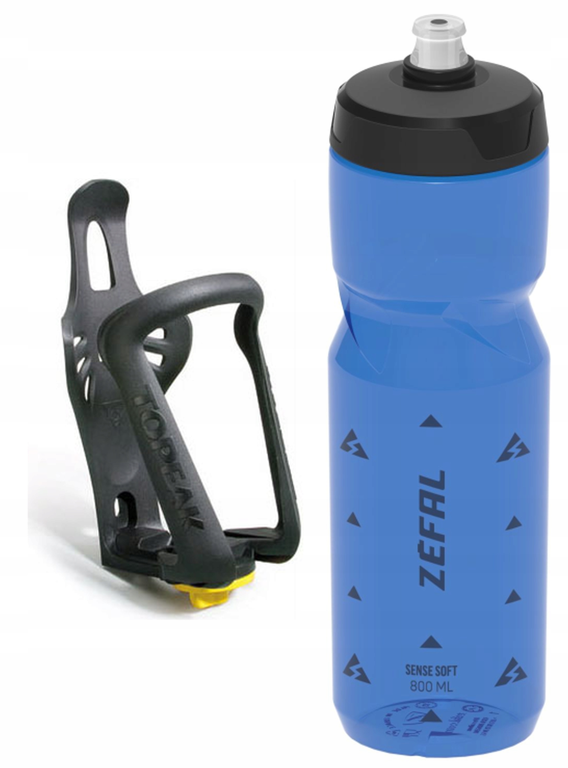Bidon ZEFAL 0,85+Koszyk Regulowany TOPEAK Modula