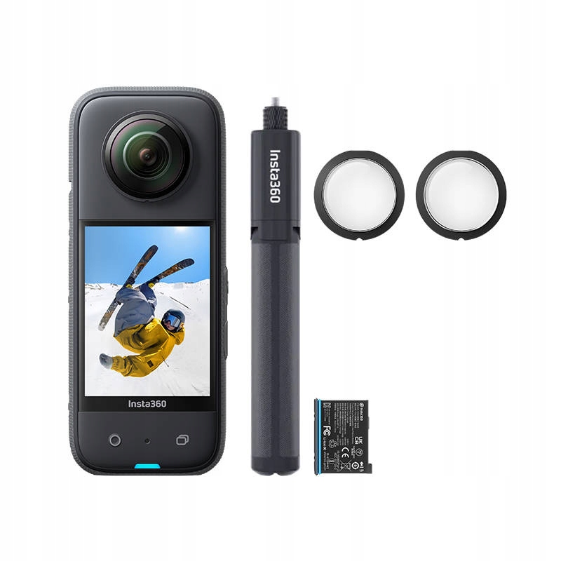 Insta360 X3 Sportovní kamera 360 5.7K 72MP Sada příslušenství Invisible Stick