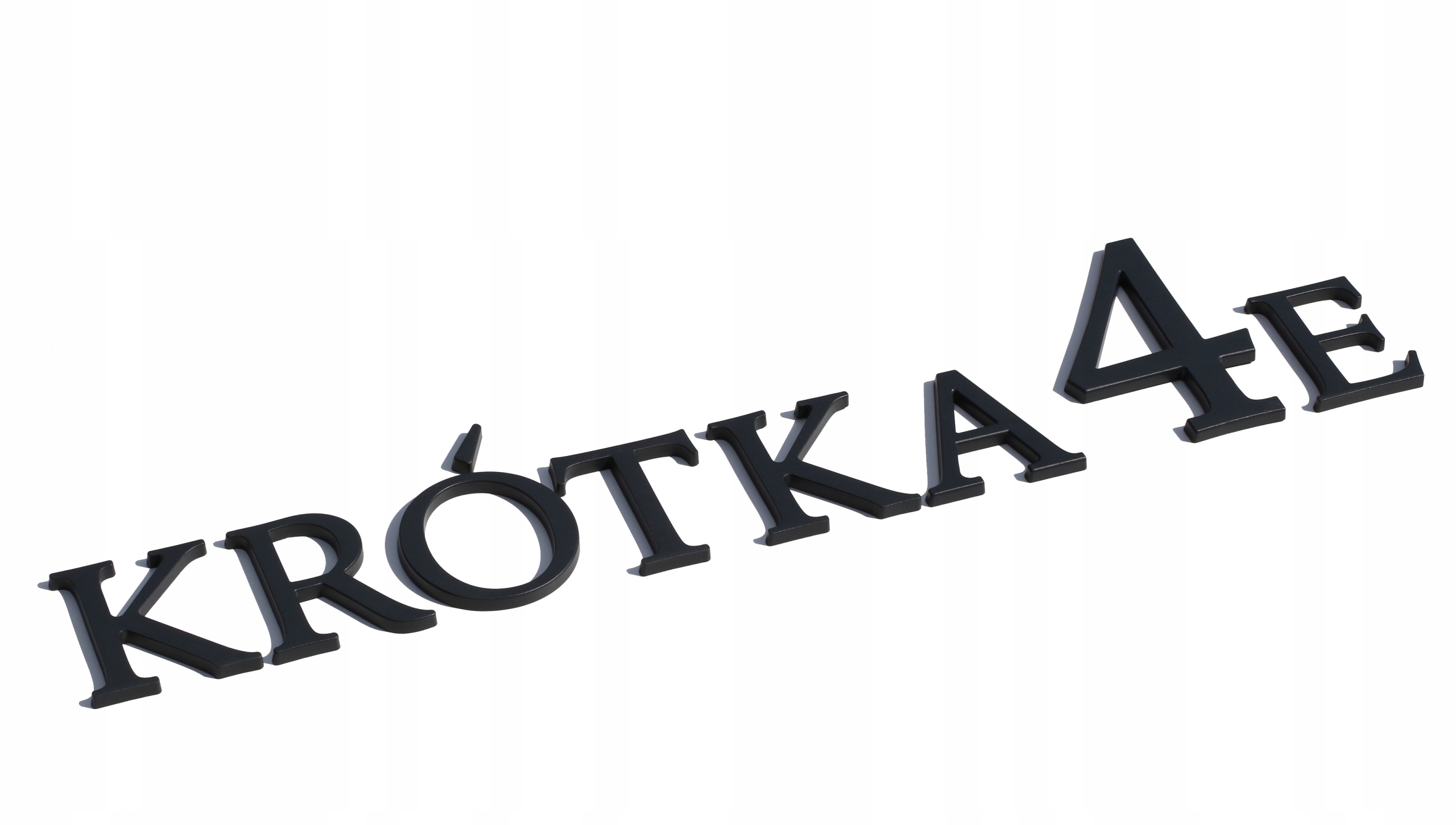 NAZWY ULIC ALU 10,5cm ULICA KRÓTKA