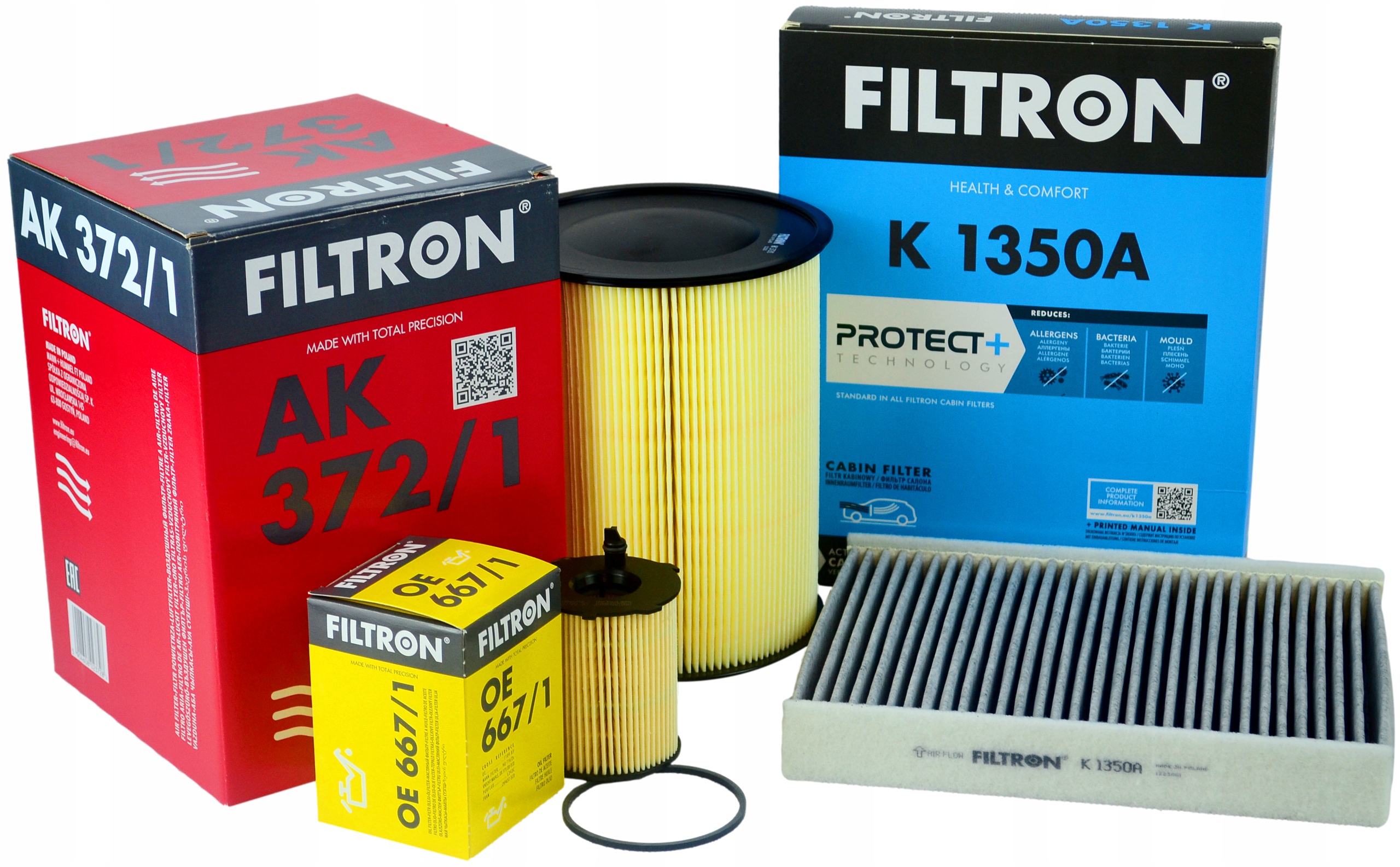 

Filtron Zestaw Filtry Ford Focus III MK3 1.5 1.6 D