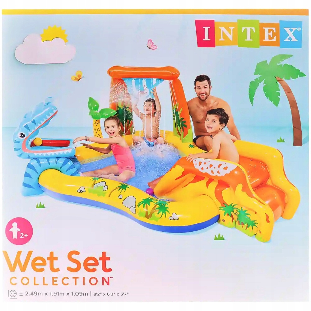 DMUCHANY PLAC ZABAW wodny dinozaur BASEN INTEX Marka Intex