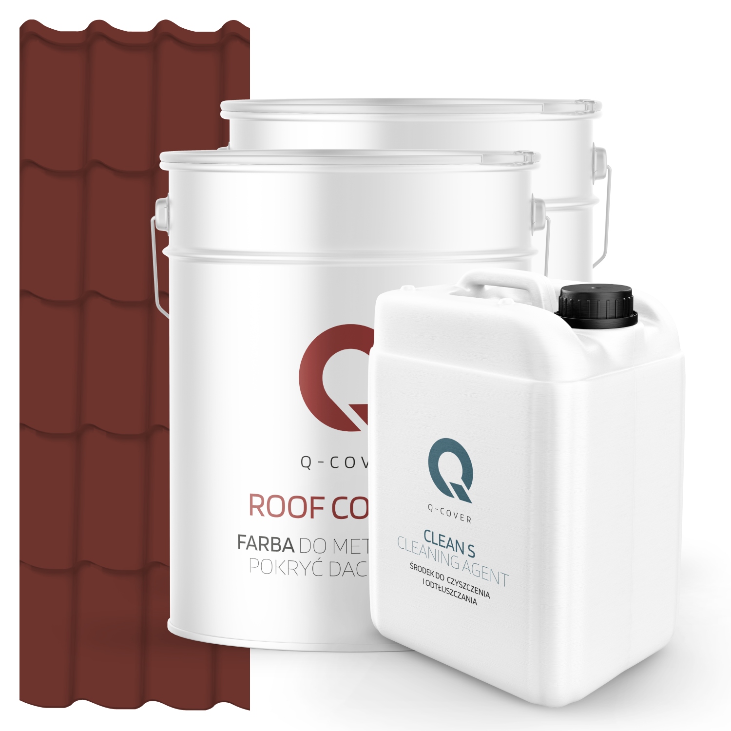 Farba Strešná Metalová Podkladová Čerešňová Odmasťovačka Ral 3009 74 m2 Lesk