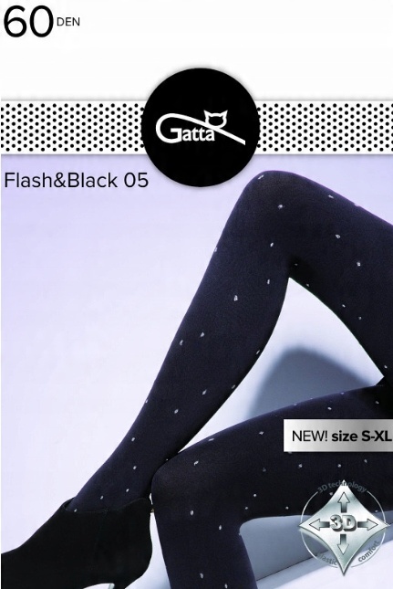 

Rajstopy Gatta Flash&Black 05 60 den r.3/M