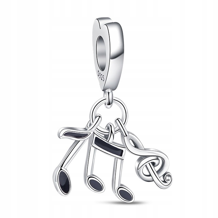 Charms Stříbro 925 Přívěsek Noty a houslový klíč Hudba