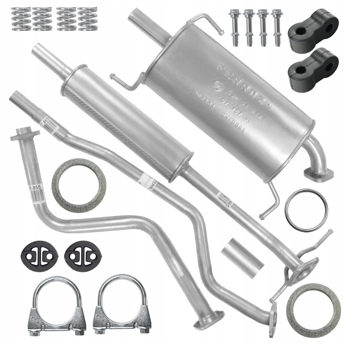 Tlumič sada Opel Agila B 08-14 1.0 Gumové Objímky