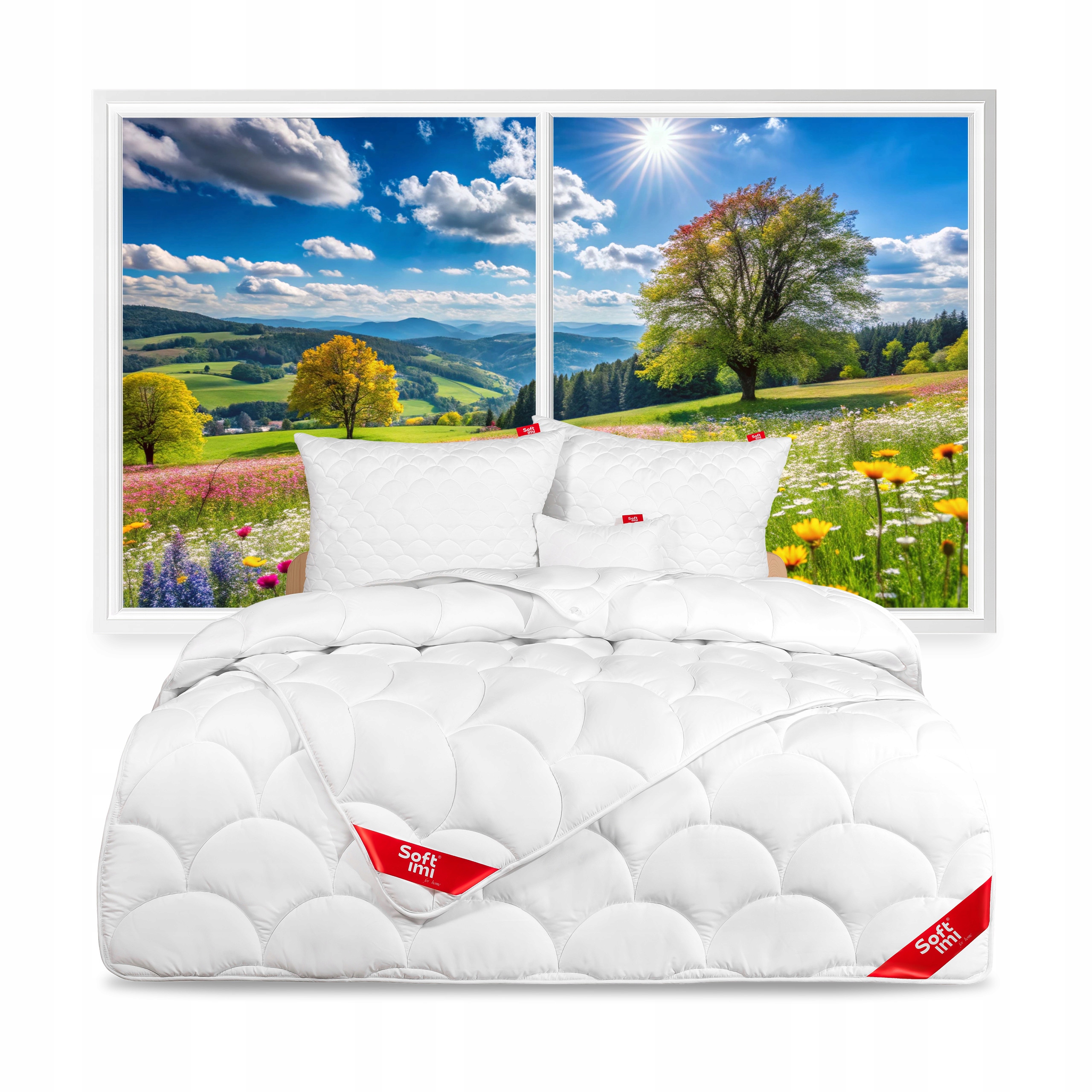 Antialergická Letná Prikrývka 160X200 2 Podušky 70X80 Lehká Sada Poľský