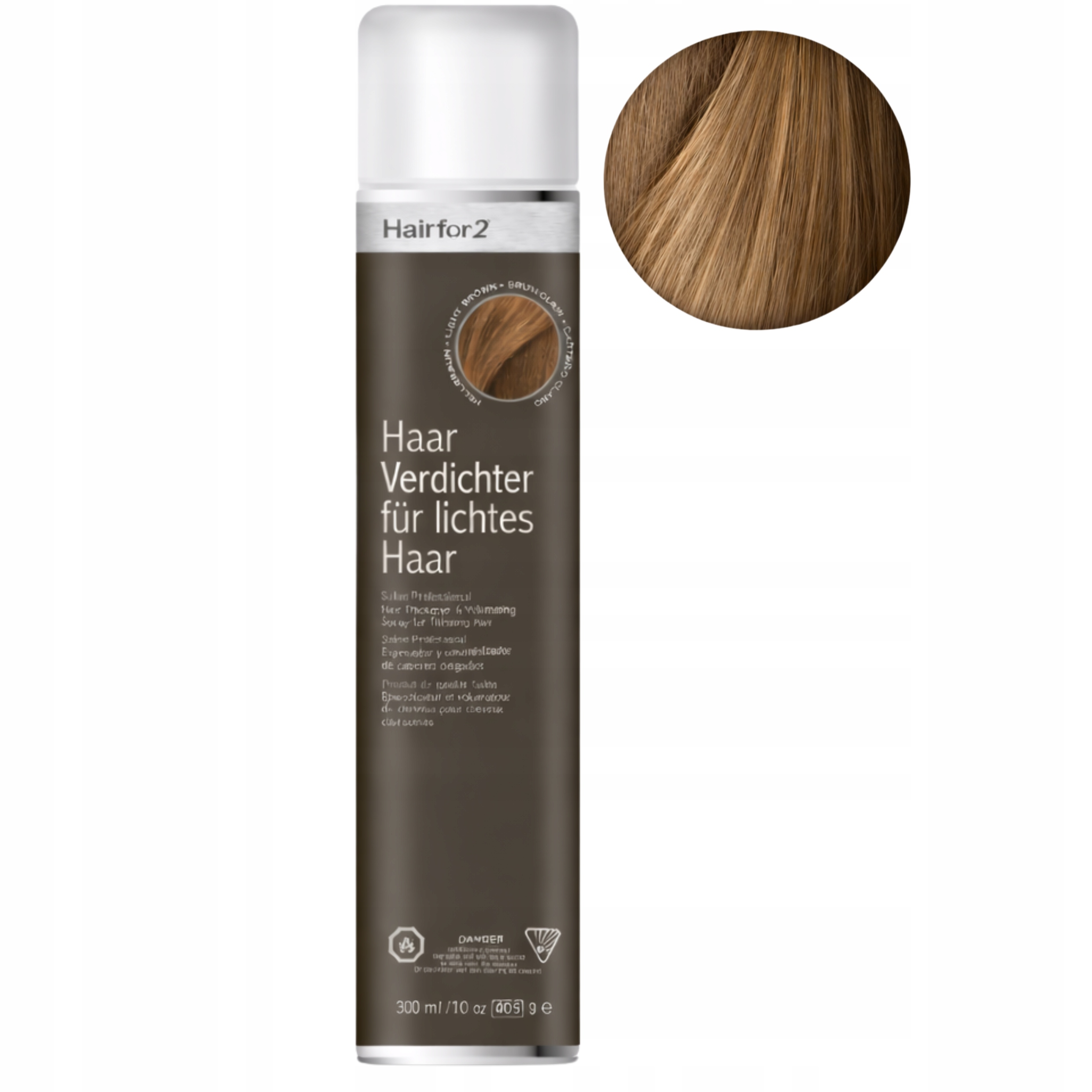 HairFor2 Dark Blond 300 ml Hair Building Fibers Zahušťování vlasů Sprej
