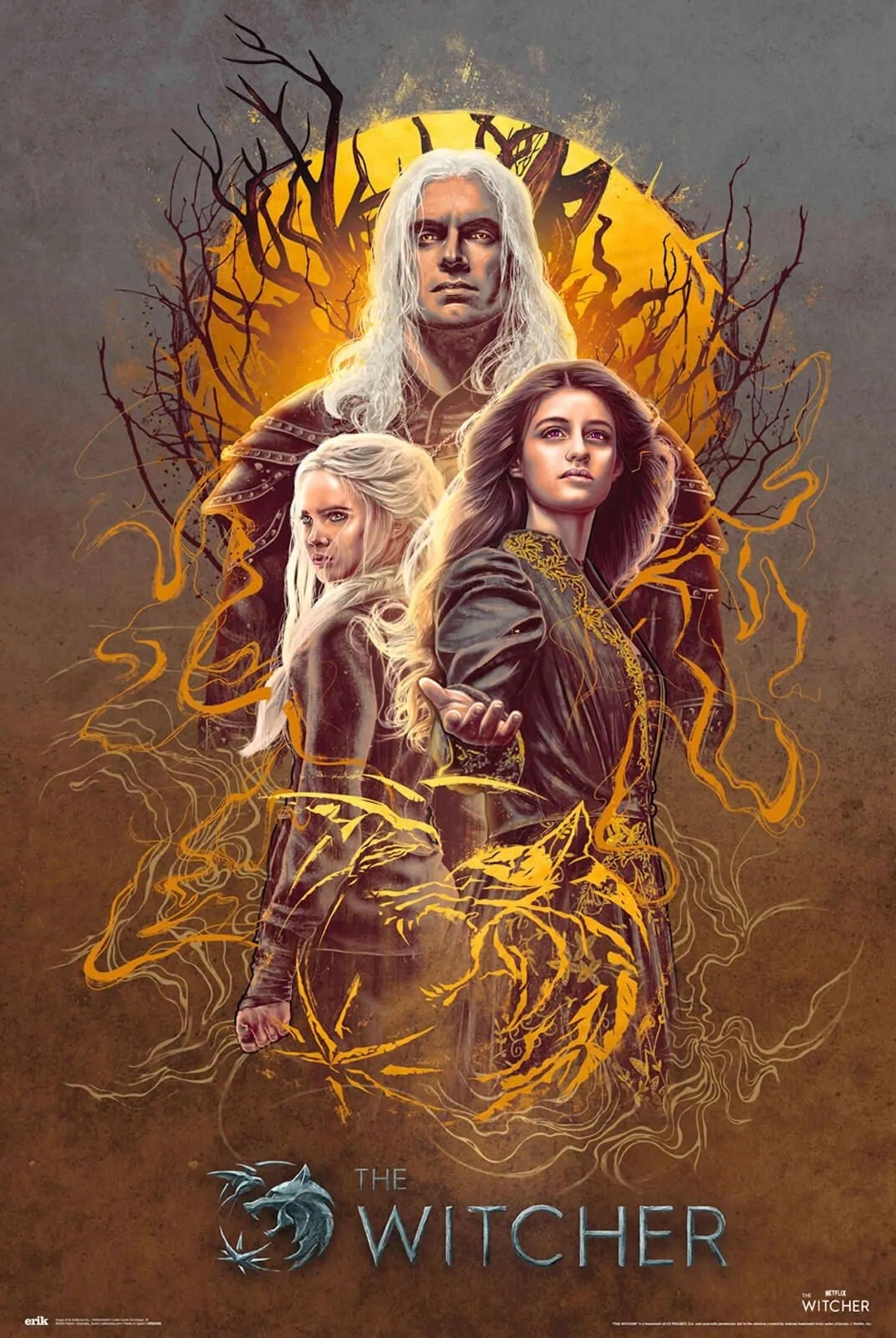 PLAKAT WIEDŹMIN 2 CIRI GERALT YENNEFER 61x91,5cm