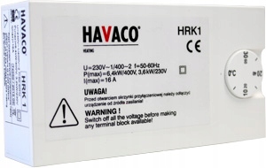 Regulátor výkonu ohrievača HRK1 Havaco