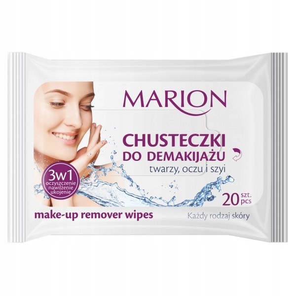 

Marion, Chusteczki do demakijażu, Każdy rodzaj skó
