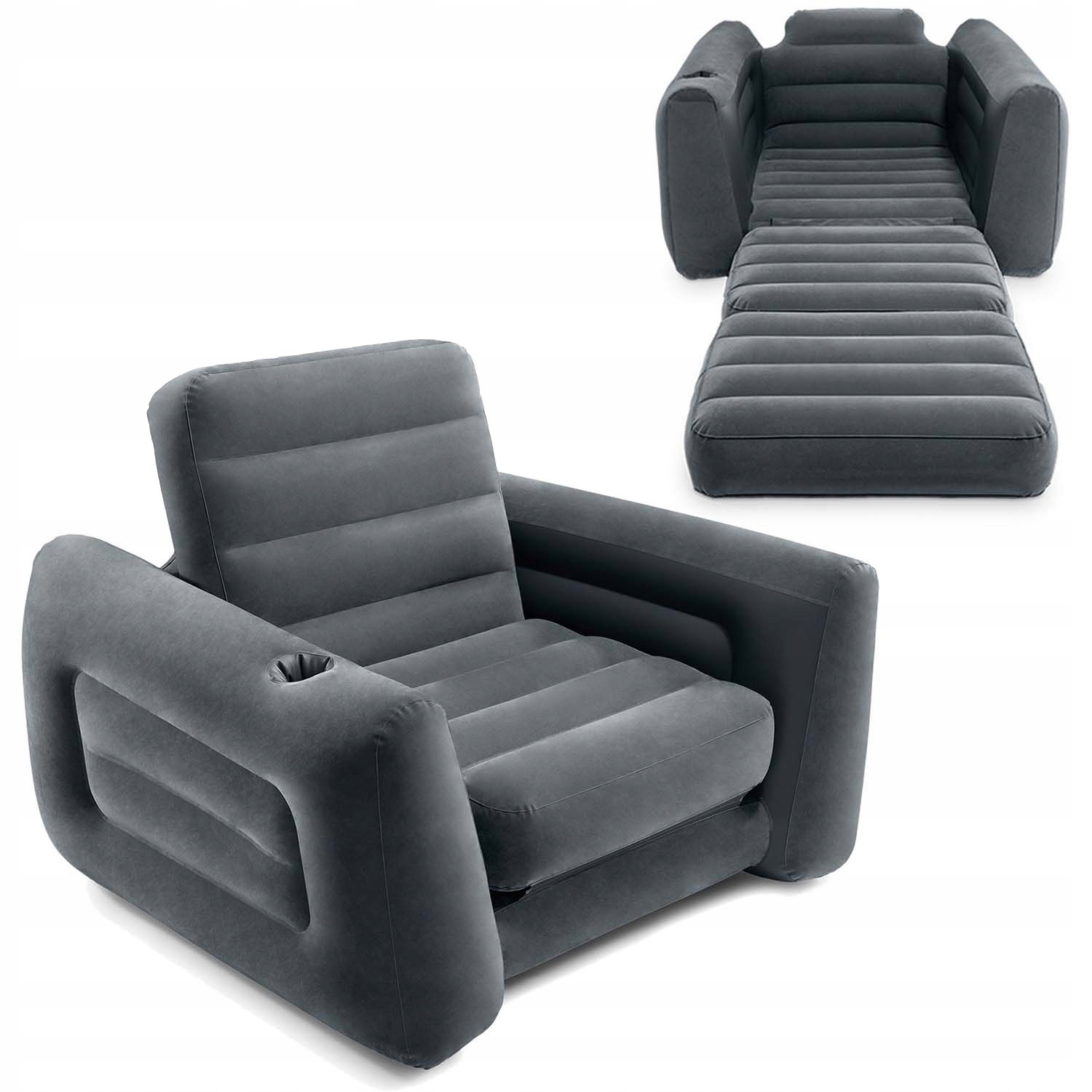 Fotel Nadmuchiwany Materac Leżanka 2W1 Intex 66551NP