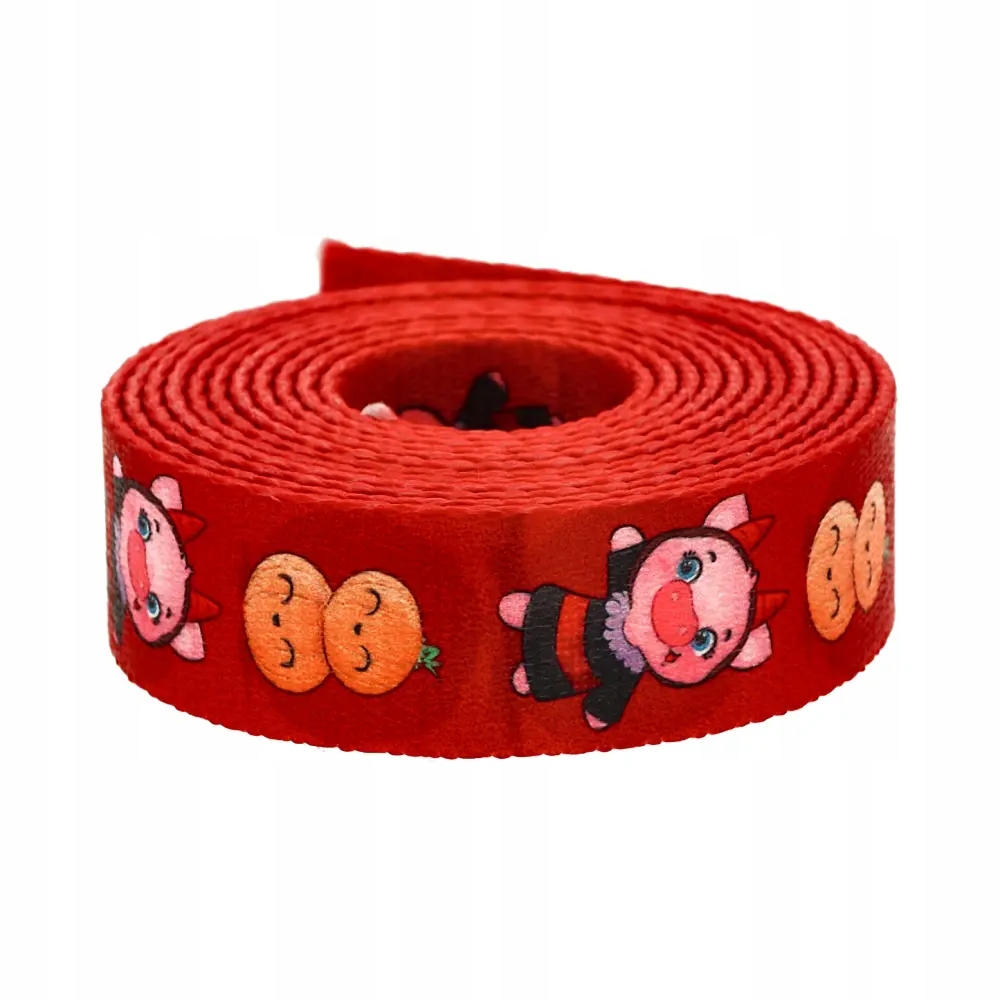 Popruh s potiskem Sublimace Devil Pig 48 m hladká 1,7 mm 25 mm