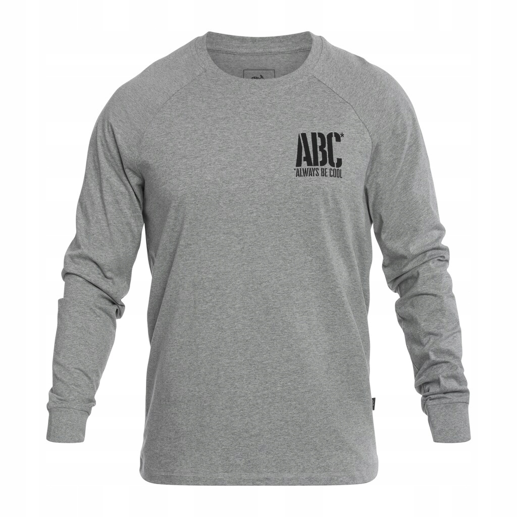 Tričko bavlněné Long Sleeve Helikon Abc Always Be Cool Grey Melange XL