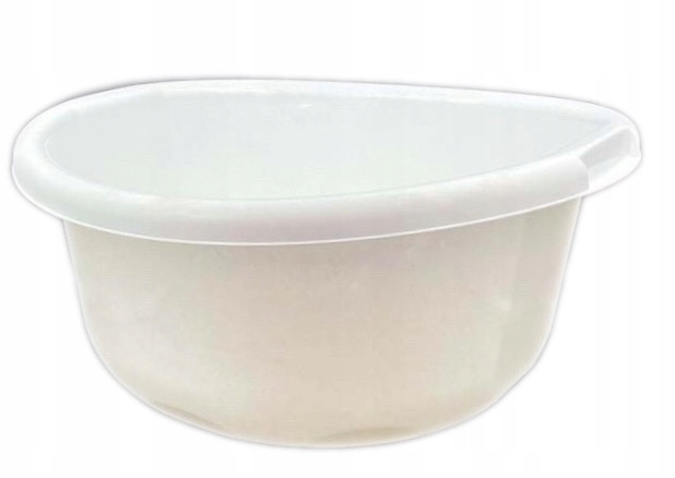 MISKA PLASTIKOWA MIEDNICA OKRĄGŁA 50CM 25L BIAŁY