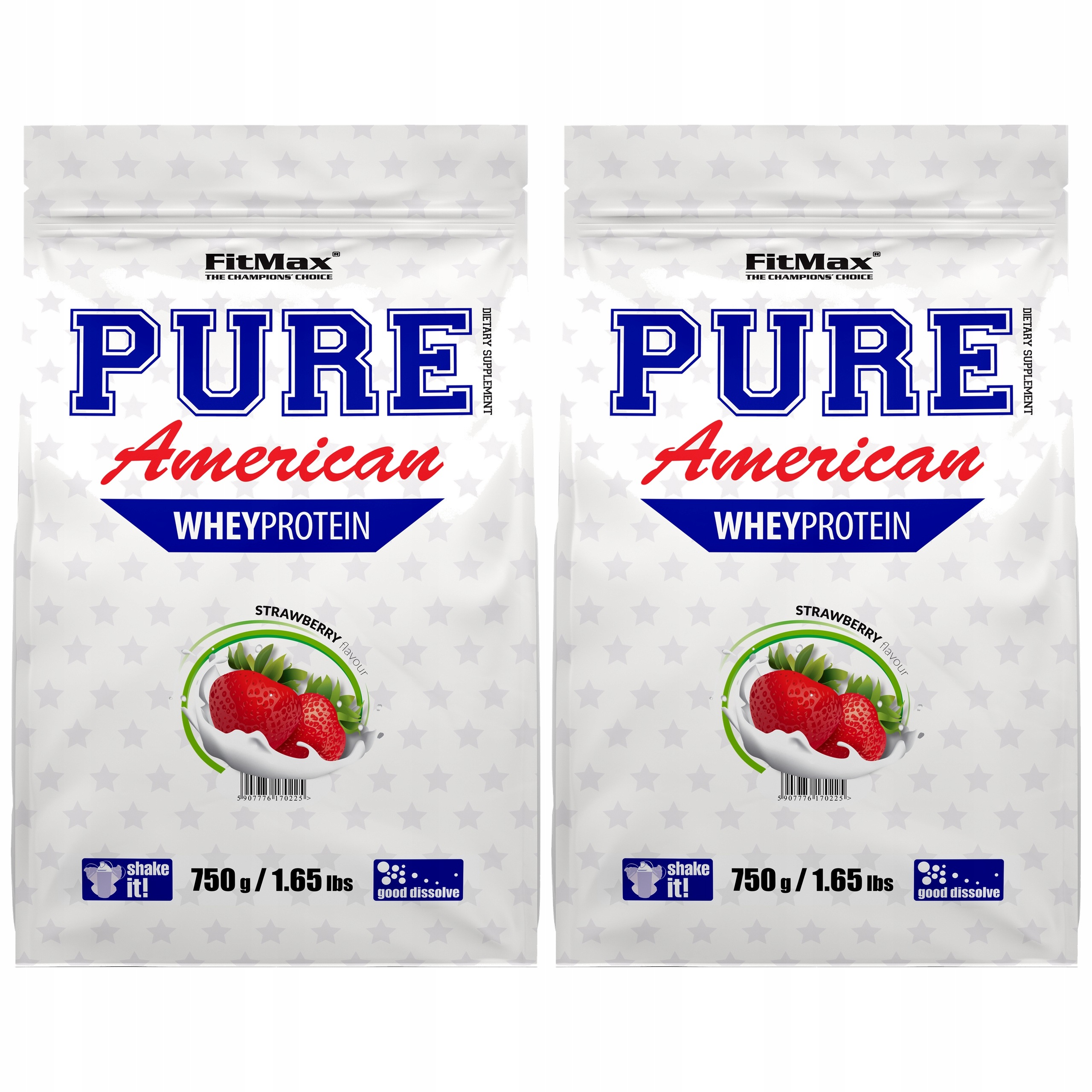 2x Fitmax Pure American 750g Wpc Protein Whey Silueta