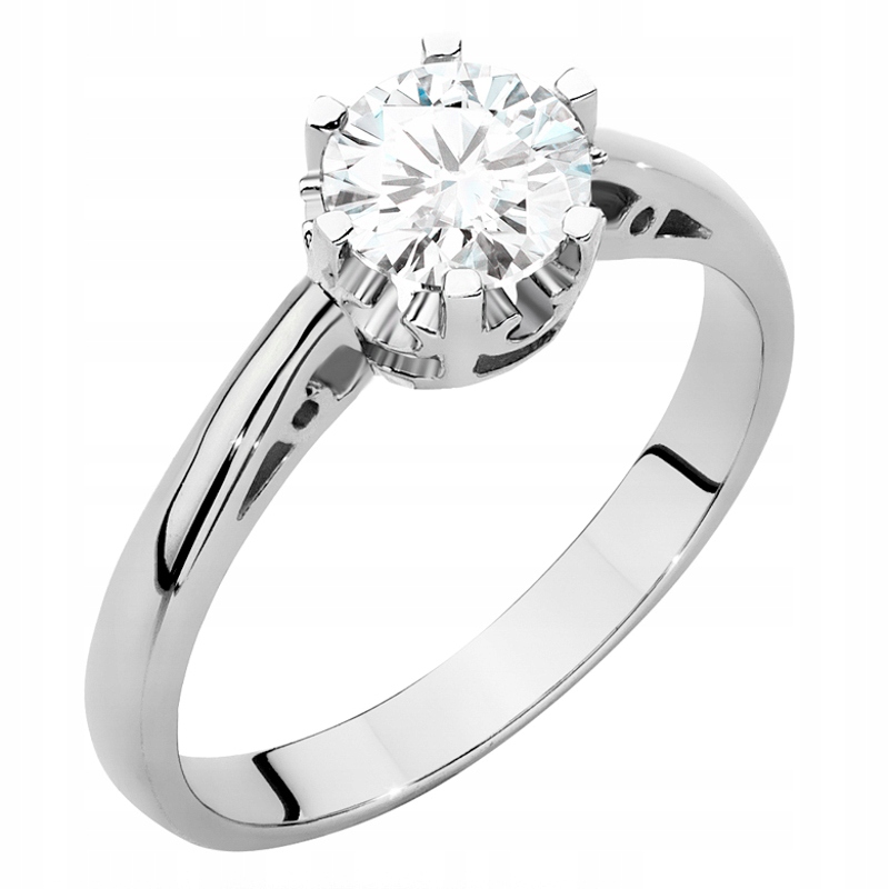 Zlatý Prstýnek pr. 585 s Briliantem 0,70 ct 14k