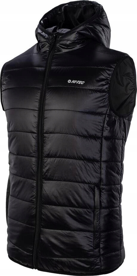 Vesta S Kapucí Bunda Bez Rukávů Pánská Hi-tec Hanon Vest Černá XXL