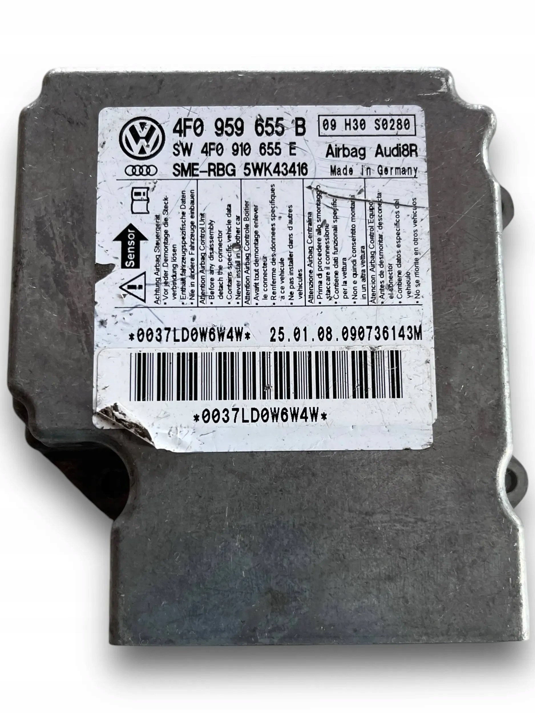 module SENSOR airbag AUDI A6 C6 4F0959655B