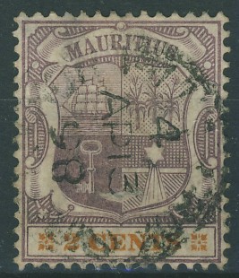 Mauritius 2 cents - Tarcza Herbowa