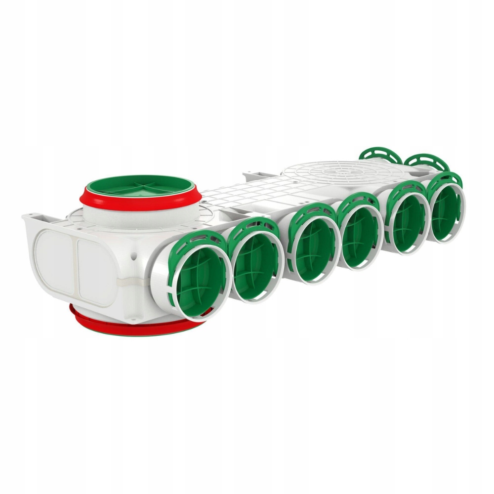 Rozvodná skříň rohový rozdělovač průchozí levý fi160/200 8x75mm