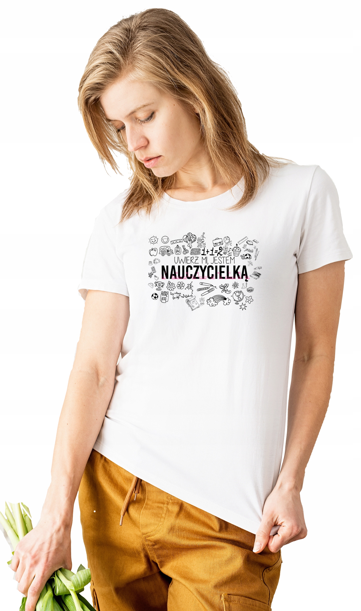 

Koszulka t-shirt Damska dla nauczycielki prezent