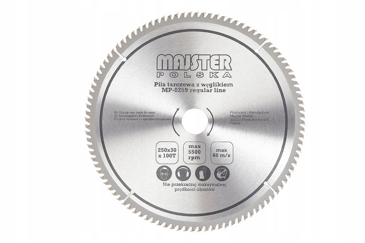 UNIWERSALNA PILARKA PIŁA STOŁOWA PRZECINARKA DO DREWNA 3400W SOFT START Waga produktu z opakowaniem jednostkowym 24 kg