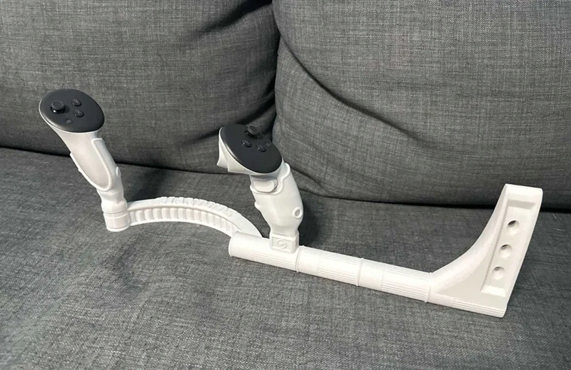 REGULOWANY VR GUNSTOCK KOMPATYBILNY DLA META QUEST 3/ QUEST 3S GAME STOCK