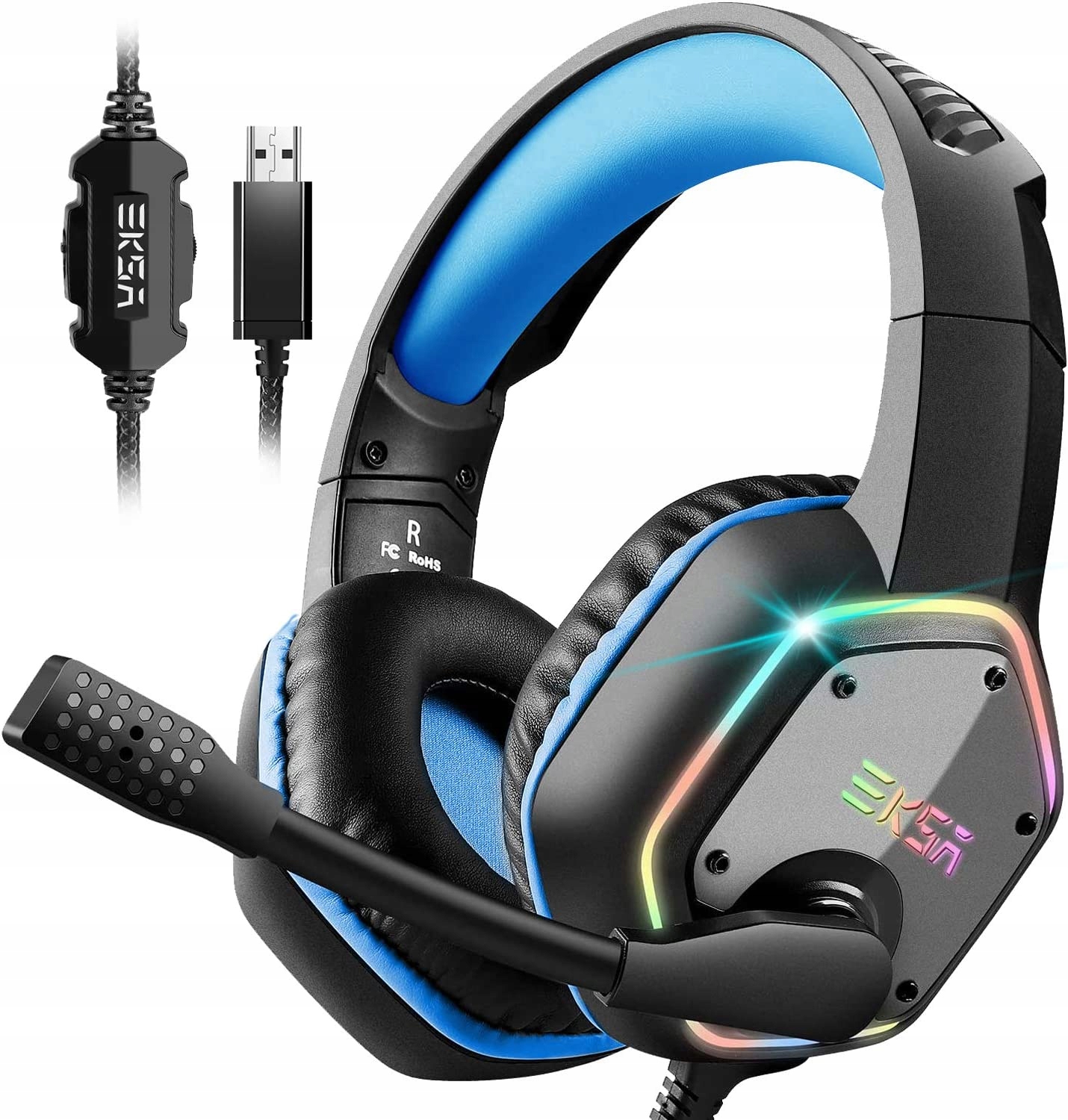 

Słuchawki Gamingowe Rgb 7.1 Noise Canceling Pc/ps