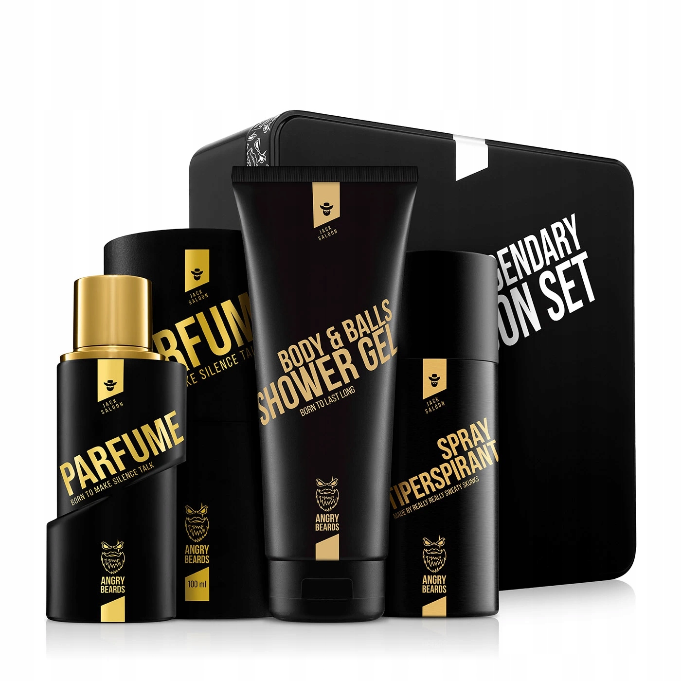 Angry Beards Zestaw Prezentowy dla Mężczyzn Fakin Legendary Jack Saloon