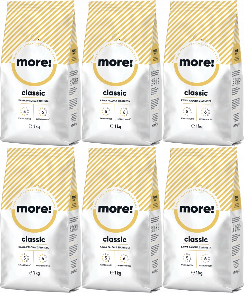 Kawa ziarnista Astra More Classic 1kg x6