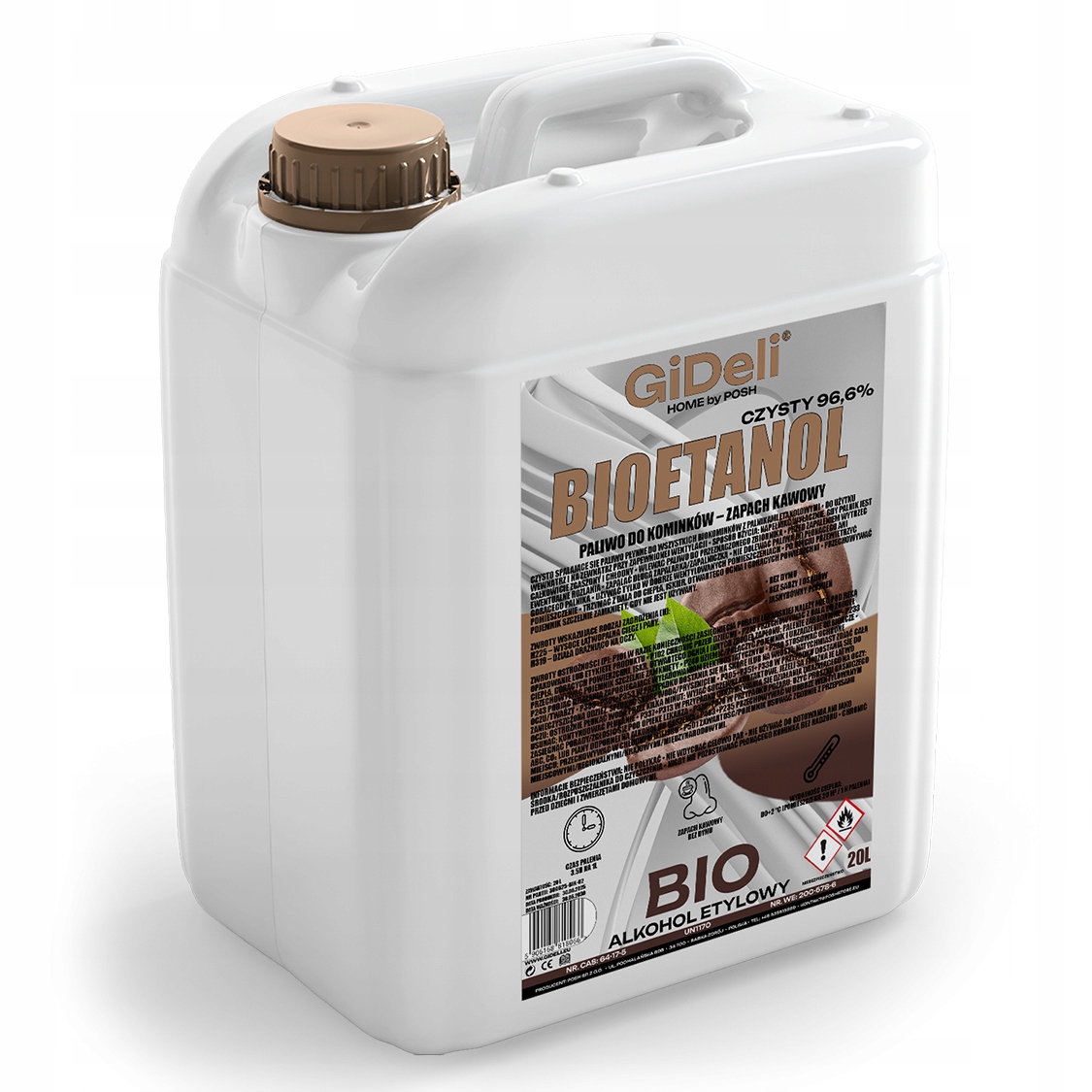 Bioetanol do krbu 20 l s vůní kávy a biopaliva