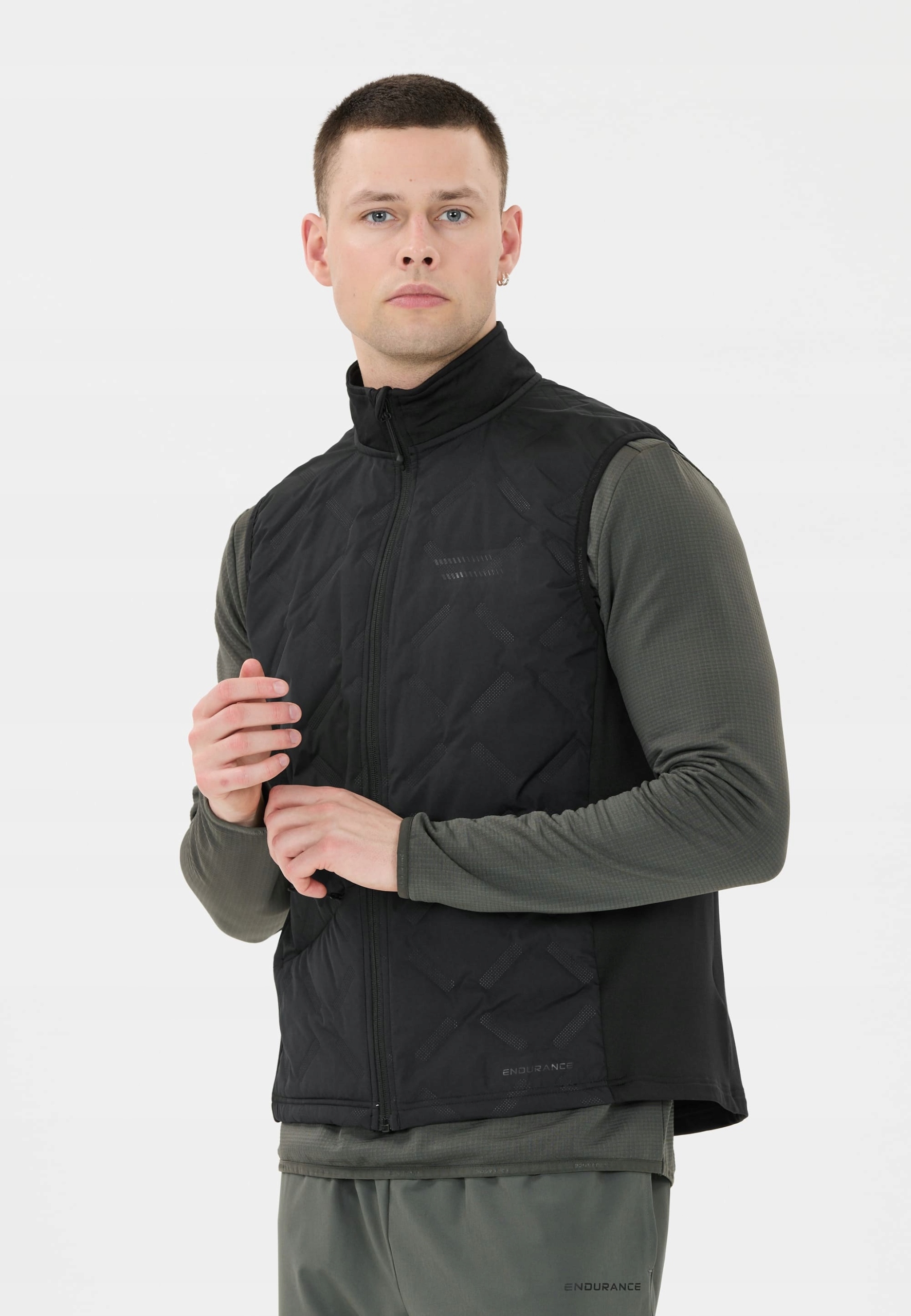 Pánská vesta Endurance Jelewat voděodolná Dwr reflexní černá S