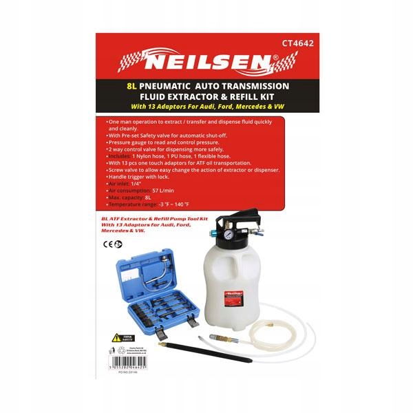 NAPEŁNIACZ OLEJU SKRZYŃ BIEGÓW PNEUMATYCZNY DSG Kod producenta CT4642_2