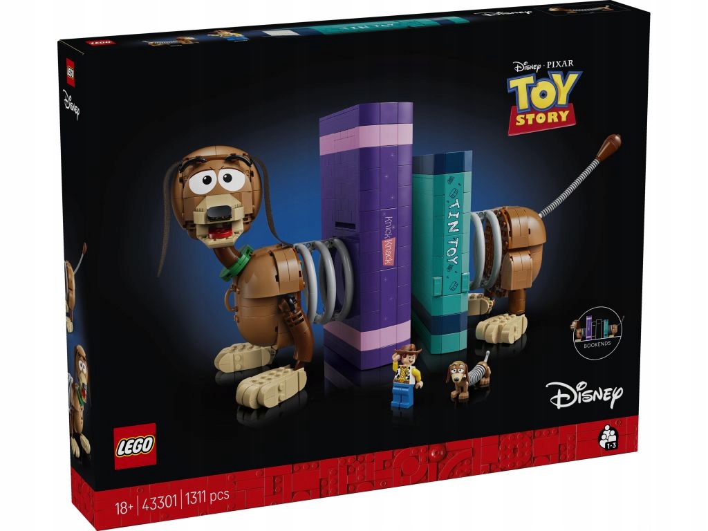 Lego 43301 Disney Toy Story Tenký – podpěry pod knihy