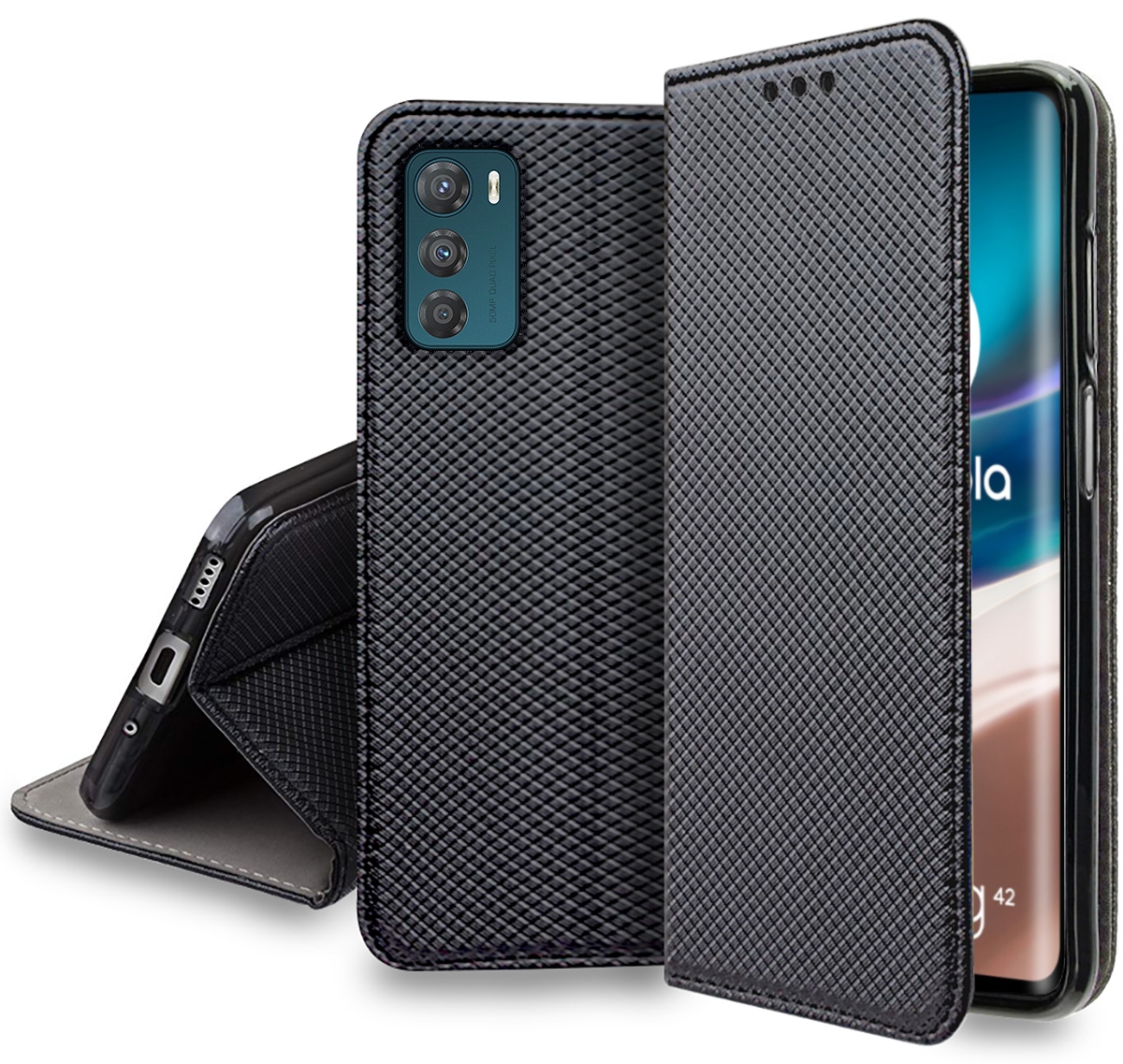 

Etui S-Magnet Case Szkło 9H do Motorola Moto G42