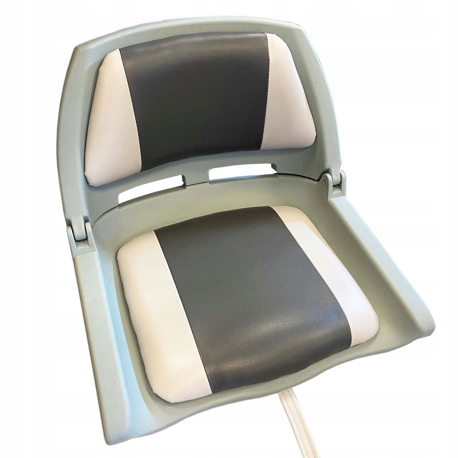 Fotel Do Łodzi Składany Tapicerowany Grey 05294