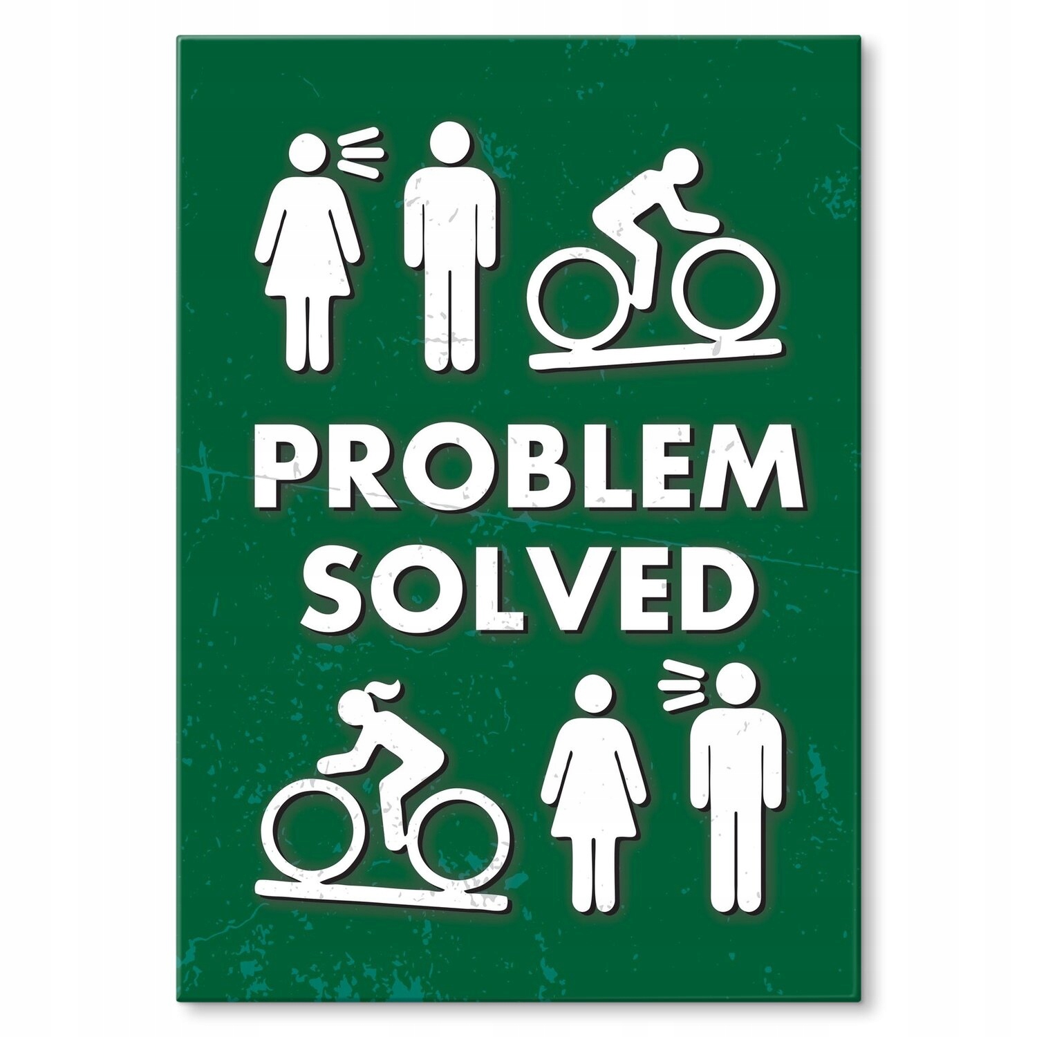 Kovový plakát Problém solved Szyld Plech 42 x 59,4 cm Dárek