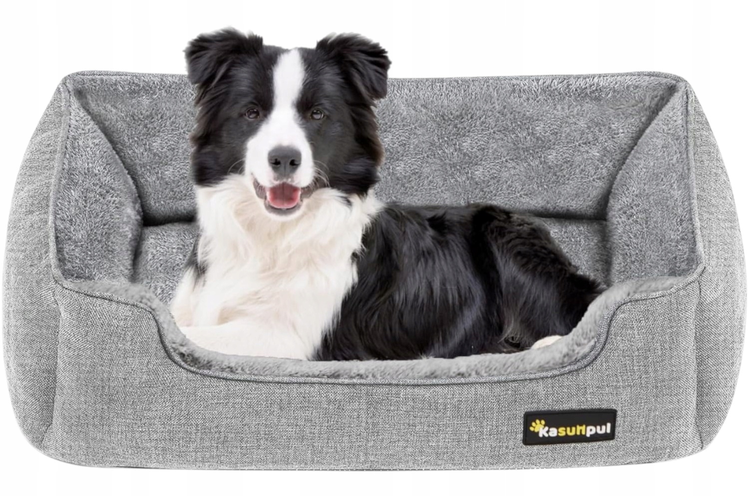 Levně Kasunpul Pelíšek pro psa Měkké protiskluzové Snímatelný potah Šedé